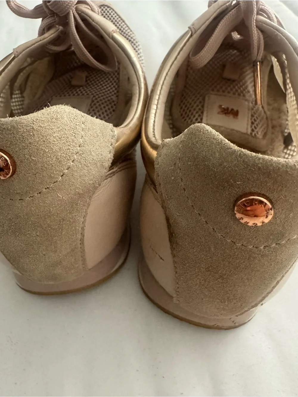 MICHAEL Michael Kors Blush Mesh & Leather Sneakers